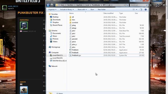 Battlefield 3 - PunkBuster driver failure (PnkBstrK.sys) ffab FIX смотреть онлайн