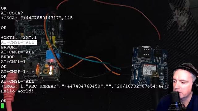 Receive SMS using a SIM800c Module смотреть онлайн