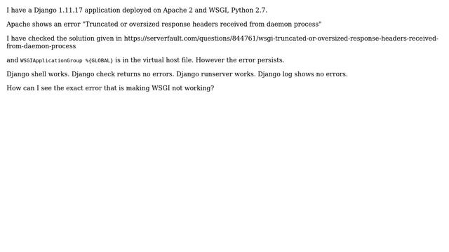 DevOps & SysAdmins: How to debug Django/WSGI/Apache errors? смотреть онлайн