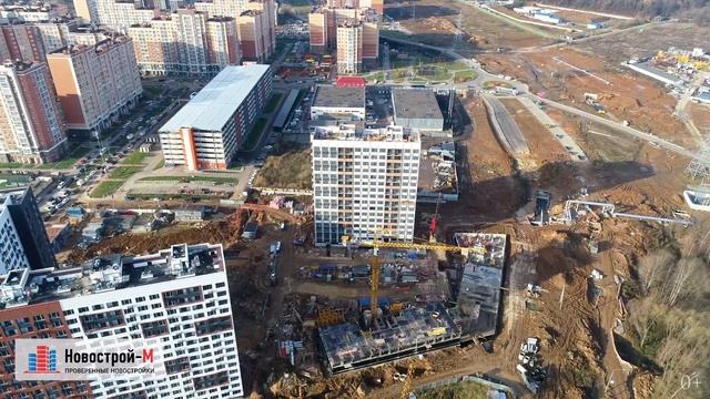 Обзор с воздуха ЖК «Москва А101» (аэросъемка: ноябрь 2018 г.) смотреть онлайн