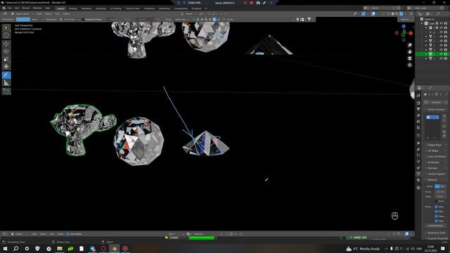 ЯК ЗРОБИТИ ДІАМАНТ МАТЕРІАЛ ШЕЙДЕР Blender tutorial УКР UKR смотреть онлайн