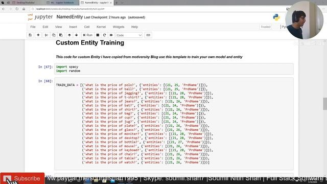 Extracting Custom Entity from a PDF Resume using python spacy | Entity Recognition смотреть онлайн