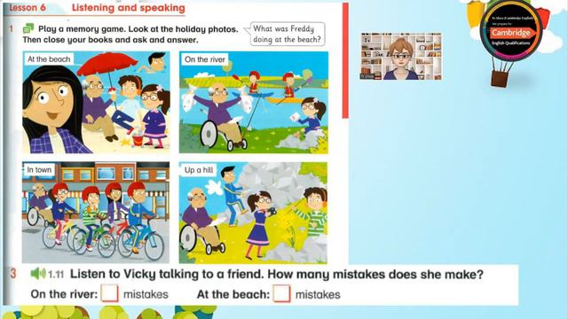 Academy Stars 4 - Flyers _ Unit 1 - Holiday News _ Lesson 6 listening and speaking 3 смотреть онлайн