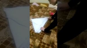 как в роддоме делают чепчик из пеленки