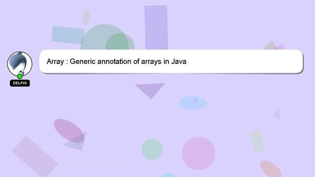 Array : Generic annotation of arrays in Java смотреть онлайн