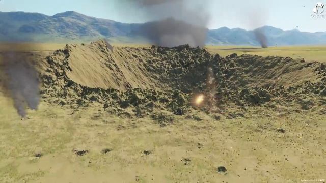Outerra - Shooting from the UFO смотреть онлайн