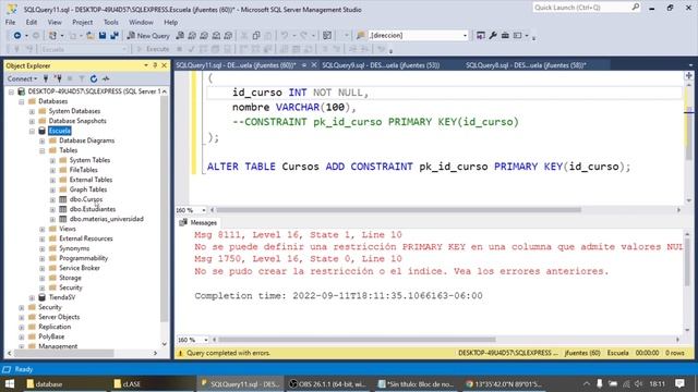 Constraints/Restricciones: Llave Primaria (Primary Key) [SQL Server - Transact SQL] смотреть онлайн