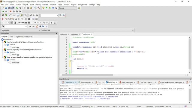 how to pass the standerds parameters in our generic function смотреть онлайн