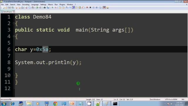 Lecture 39 Character data type in java in hindi part 9 смотреть онлайн
