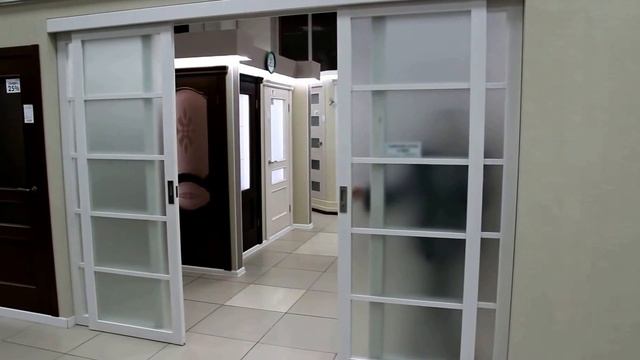 Раздвижная перегородка в салоне "Двернов" смотреть онлайн