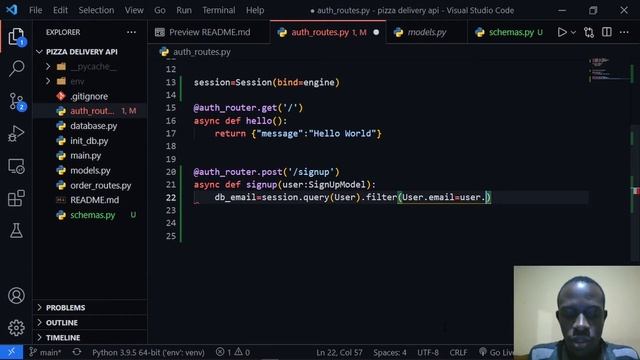 Build a Pizza delivery API with FastAPI #4 | User Creation (Signing Up) смотреть онлайн