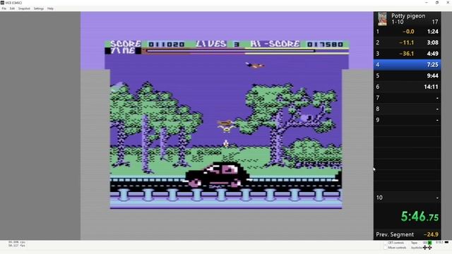 C64 speedrun Potty pigeon (トイレハト) [1984] W.R. 1-5 9:09.150 смотреть онлайн