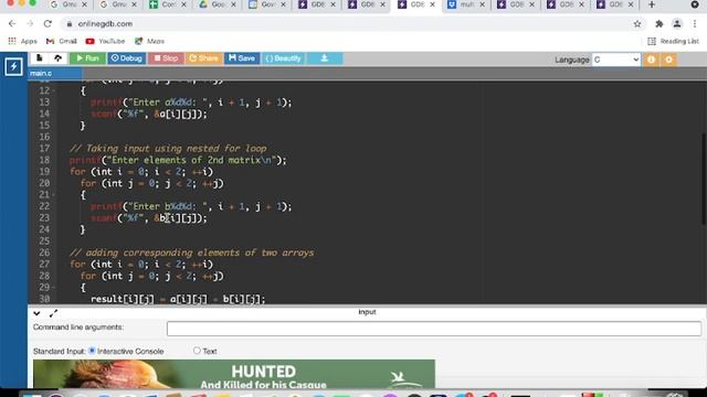 PROGRAMMING IN C – 36 (Multi-dimensional arrays) смотреть онлайн