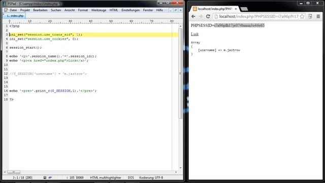 PHP Basics #23 Session [deutsch] смотреть онлайн
