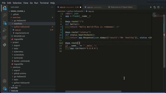 Example: Adding Endpoints to Flask Application смотреть онлайн