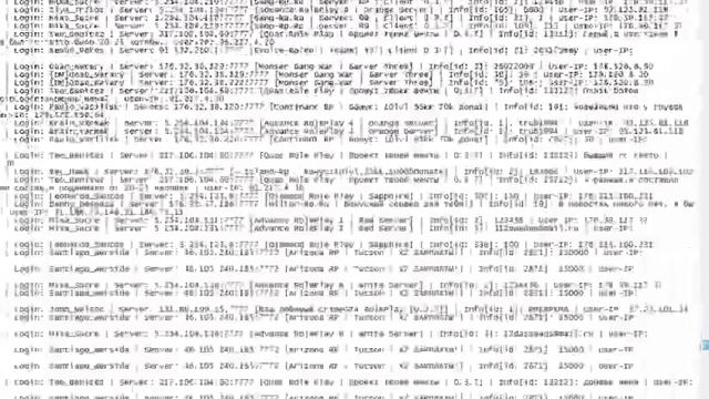 ОЧЕНЬ ОГРОМНЫЙ СЛИВ ЛОГОВ САМП 30К СТРОК + ЧЕКЕР! 01.04.2018|LOGS SAMP! смотреть онлайн