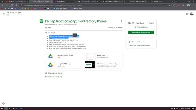 Bài tập functions php, file,directory theme смотреть онлайн