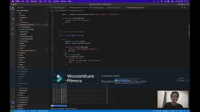 Belajar Coding - Backend Laravel ( Code Splitting - Json Response Message ) смотреть онлайн