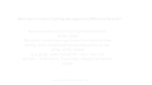 What Does Commit Object Contains | GIT | GITHUB | DevOps Online Training | MindBox Training Online смотреть онлайн