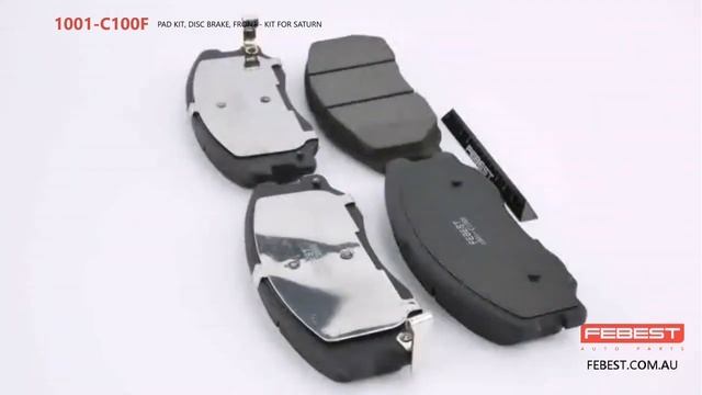 1001-C100F PAD KIT, DISC BRAKE, FRONT - KIT FOR SATURN смотреть онлайн