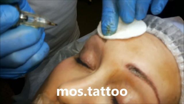 Татуаж бровей в смешанной технике from MOSTATTOO with LOD смотреть онлайн