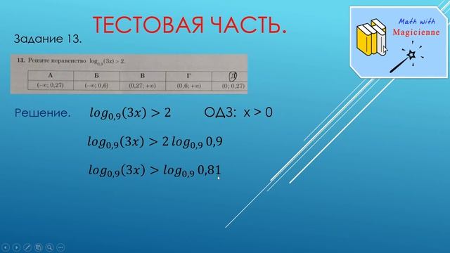 ЗНО 2021. Математика. Разбор заданий тестовой части и соответсвий. смотреть онлайн