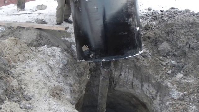 Установка кессона зимой смотреть онлайн