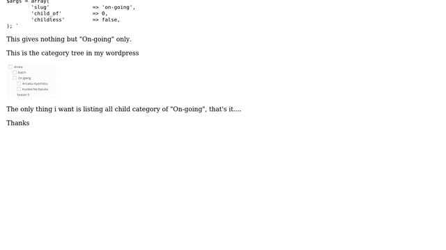 Wordpress: Getting Category Children смотреть онлайн