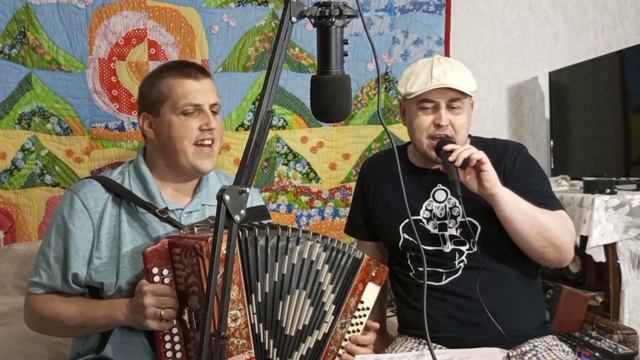 Дуэт " Простые Вятские парни " Дворовая песня под гармонь " Тополиный вечер " смотреть онлайн