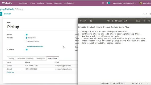 Pickup any Product from Store | Website/ e-Commerce | Odoo смотреть онлайн