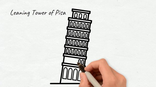 How to draw Italian landmarks? St. Peter's Basilica, Leaning Towe of Pisa & The Colosseum смотреть онлайн