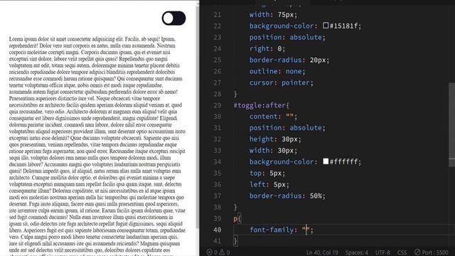 How to Create Dark & Light Mode Toggle HTML, CSS & JavaScript смотреть онлайн