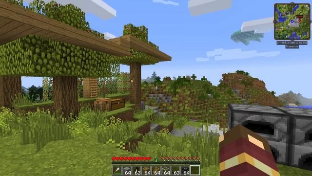 Как ЛЕГКО построить Красивый Не Маленький Стартовый Дом из БУЛЫЖНИКА! [Майнкрафт, FTB Infinity]