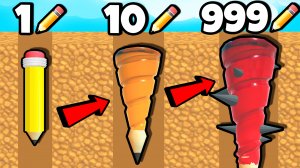 ЭВОЛЮЦИЯ КАРАНДАША-БУРА, МАКСИМАЛЬНЫЙ УРОВЕНЬ!| Pen Dig