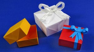 Как сделать коробочку из бумаги - Оригами коробка