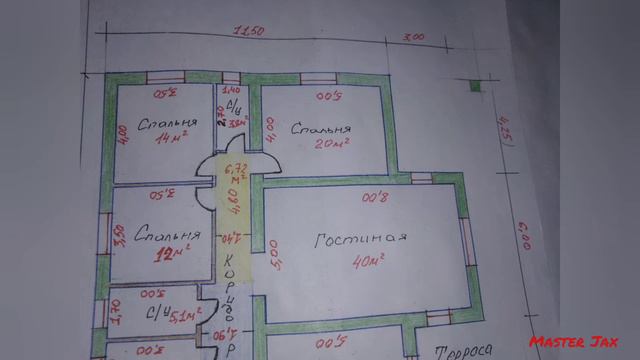 Проект дома 14.50×11.50 смотреть онлайн