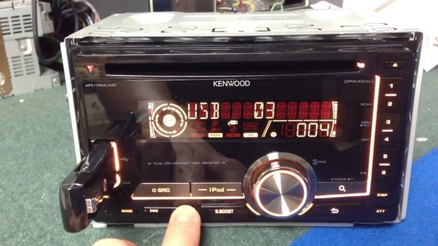 KENWOOD DPX-404U - DOUBLE DIN CD/MP3/USB STEREO