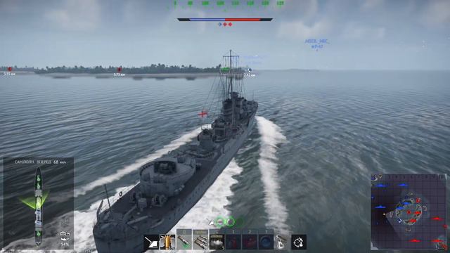ПОИГРАЕМ на HMS Kelvin в War Thunder | ОБЗОР смотреть онлайн