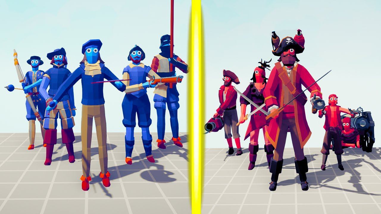 RENAISSANCE TEAM vs PIRATE TEAM | TABS - Totally Accurate Battle Simulator смотреть онлайн