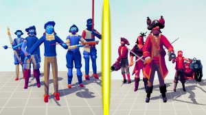 RENAISSANCE TEAM vs PIRATE TEAM | TABS - Totally Accurate Battle Simulator