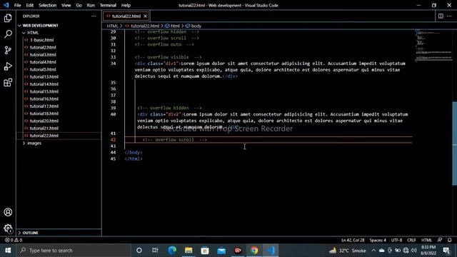 22-CSS:Overflow Property(Visible, Hidden, Scroll, Auto, OverflowX, Overflow Y)tutorial in Hindi/Urd смотреть онлайн