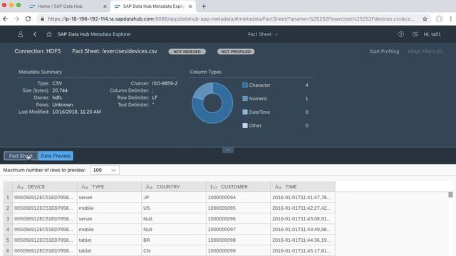 SAP HANA Academy - SAP Data Hub 2.3 : Pt 2/6 ; Data Profiling смотреть онлайн