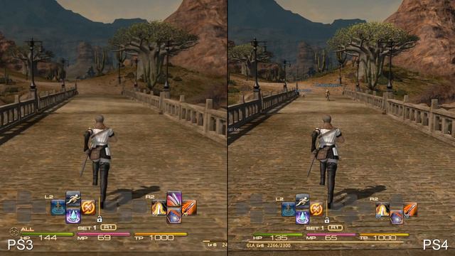 Final Fantasy 14 PS3 vs PS4 Comparison смотреть онлайн