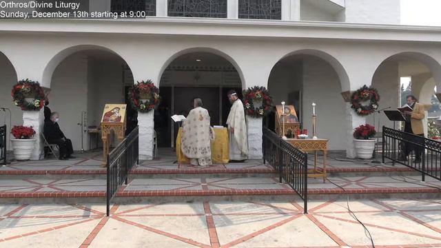 OrthrosDivine Liturgy Sunday December 13th in Saint John the Baptist Greek Orthodox Church