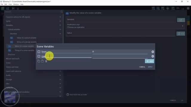 GDevelop 5 platformer player lives tutorial смотреть онлайн