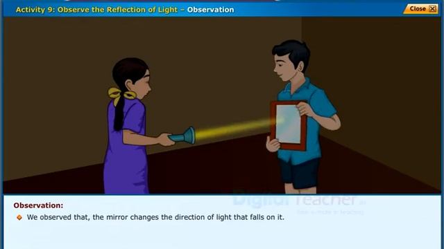 Observe the Reflection of Light, Class 6 Physics | Digital Teacher смотреть онлайн
