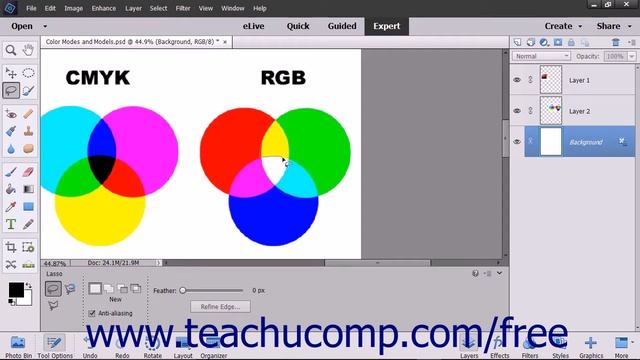 Photoshop Elements 15 Tutorial The Lasso Tools Adobe Training смотреть онлайн
