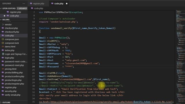 [Part -3 ] Email Verification method - PHP in Tamil смотреть онлайн