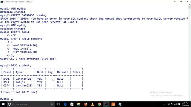 5- DESCRIBE , SHOW DATABASES , SHOW TABLES , SQL IN HINDI || DBMS SQL B.TECH смотреть онлайн
