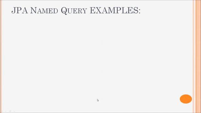 JPA Named Query Examples смотреть онлайн